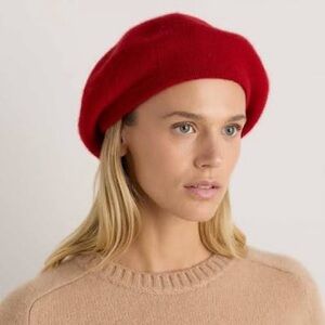 Quince Elegant red Beret